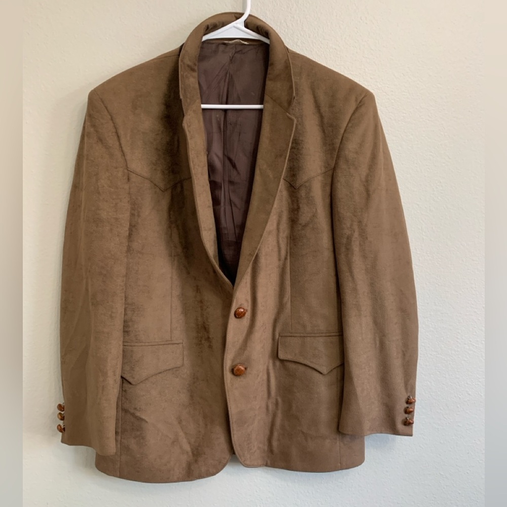 Farah of Texas Countrywear Men's Coat Blazer Size 44R Brown